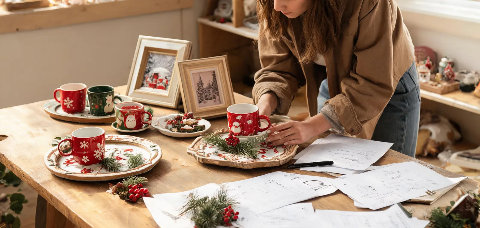 Mud Pie retail gift service table